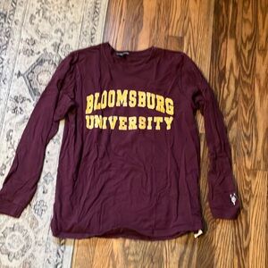 The Cotton Exchange Bloomsburg University Maroon Long Sleeve Shirt M